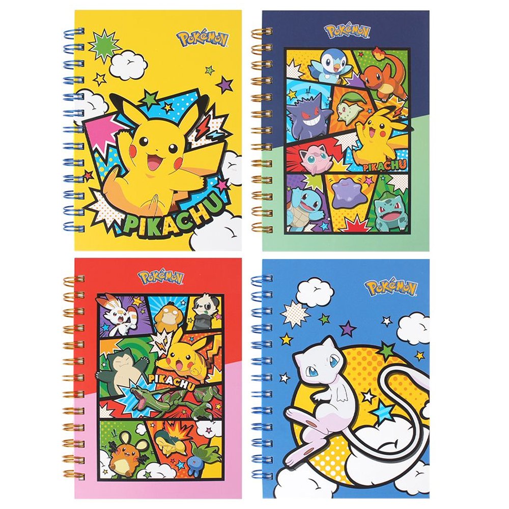 Pokemon Hard Cover Spiral Notebooks Pikachu