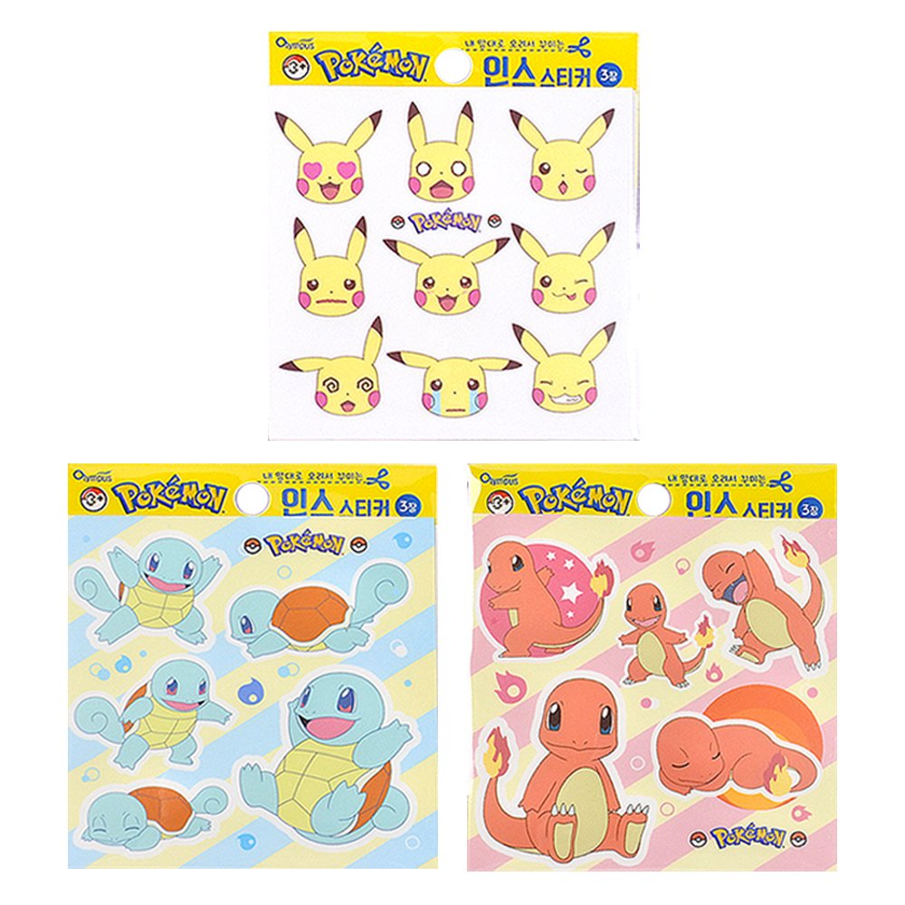 [3-in-1] Pokemon Stickers Set – Hello Discount Store