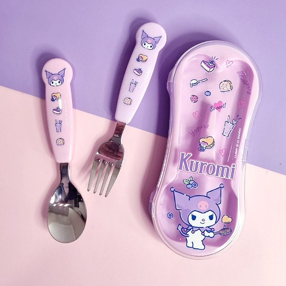 Kuromi Kids Spoon & Fork Set