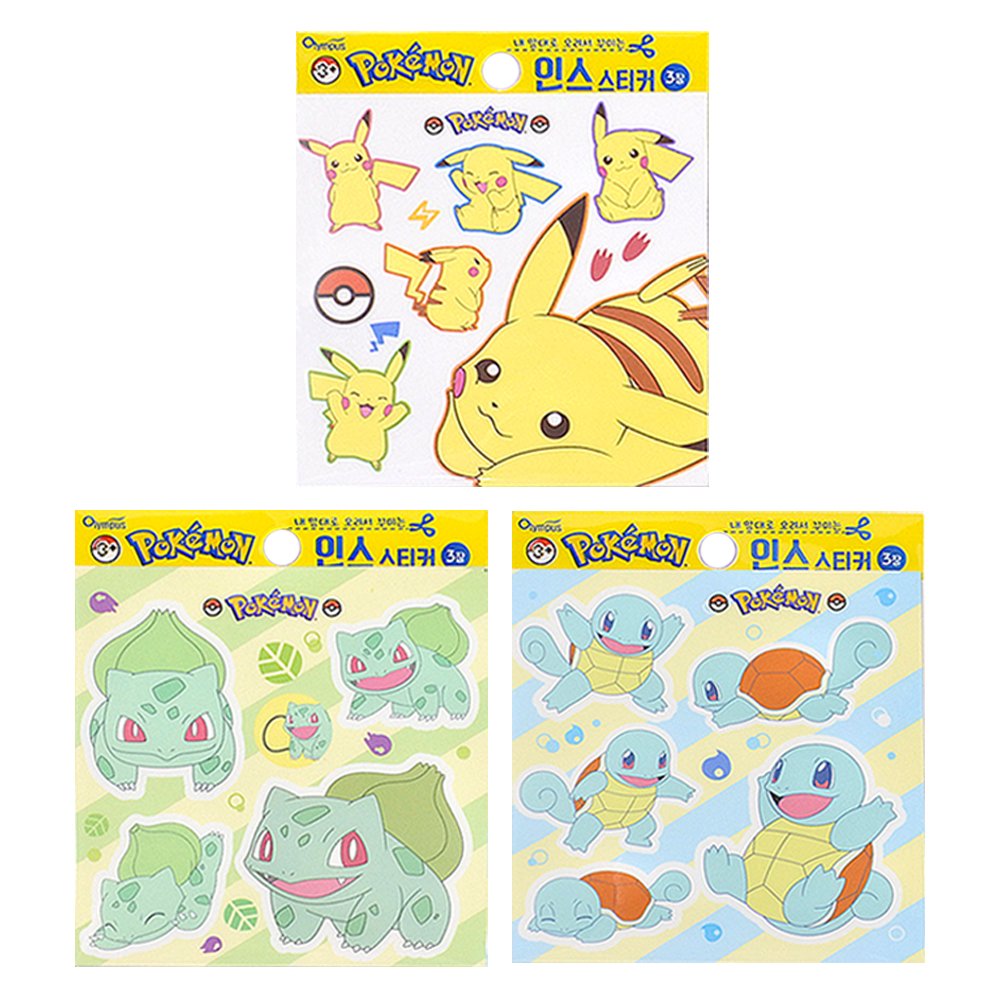 DAISO Pokemon Coloring ＆ sticker SET FROM JAPAN sticker_no.05