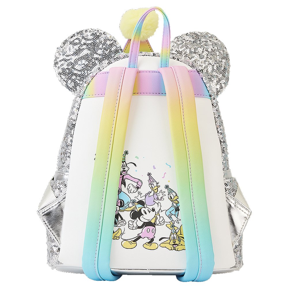 Loungefly x Disney Mickey Minnie Donald Daisy Mini Backpack