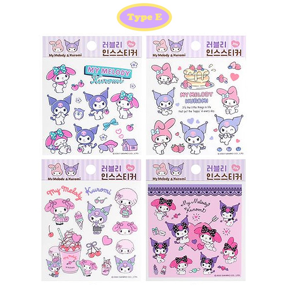 My Melody x Kuromi Sticker Sheets Set : Lovely – Hello Discount Store