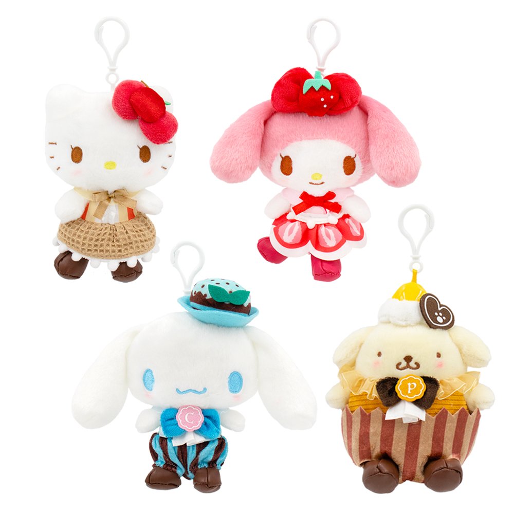 Sanrio Characters Clip-On Plush : Sweets Pompompurin