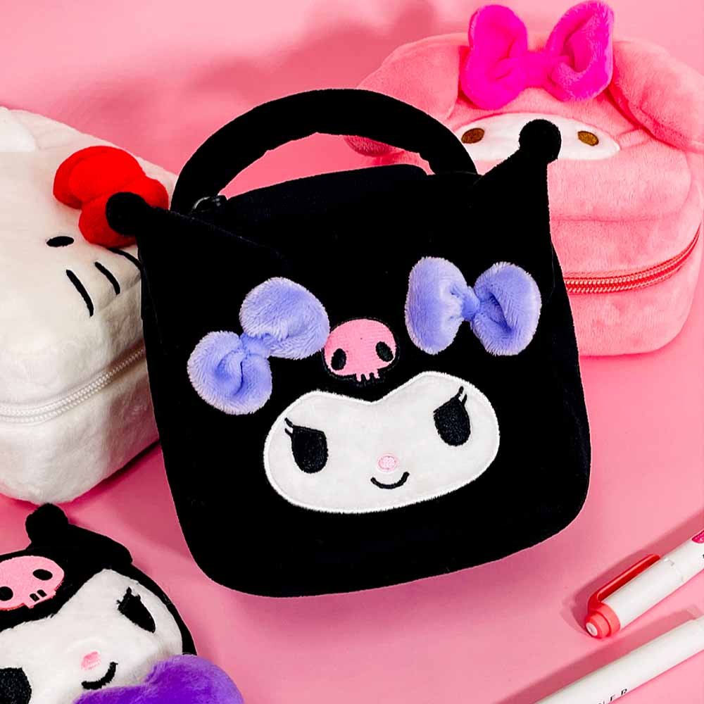 Kuromi Backpack with Lunch Box and with Pencil Box