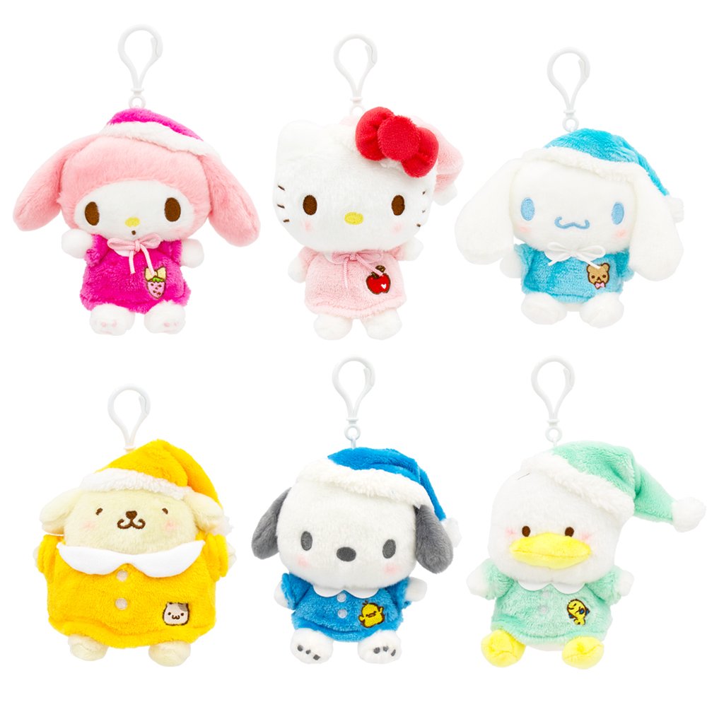 Sanrio Characters Fluffy Pajama Clip-on Plush – Hello Discount Store