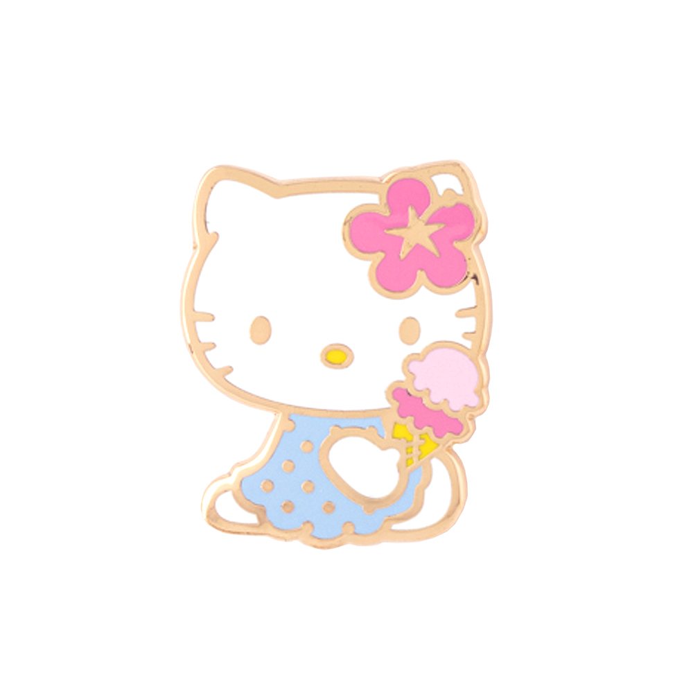 Hello Kitty By Sanrio Hello Kitty Face Red Bow Licensed Enamel Fine Si –  Aura In Pink Inc.