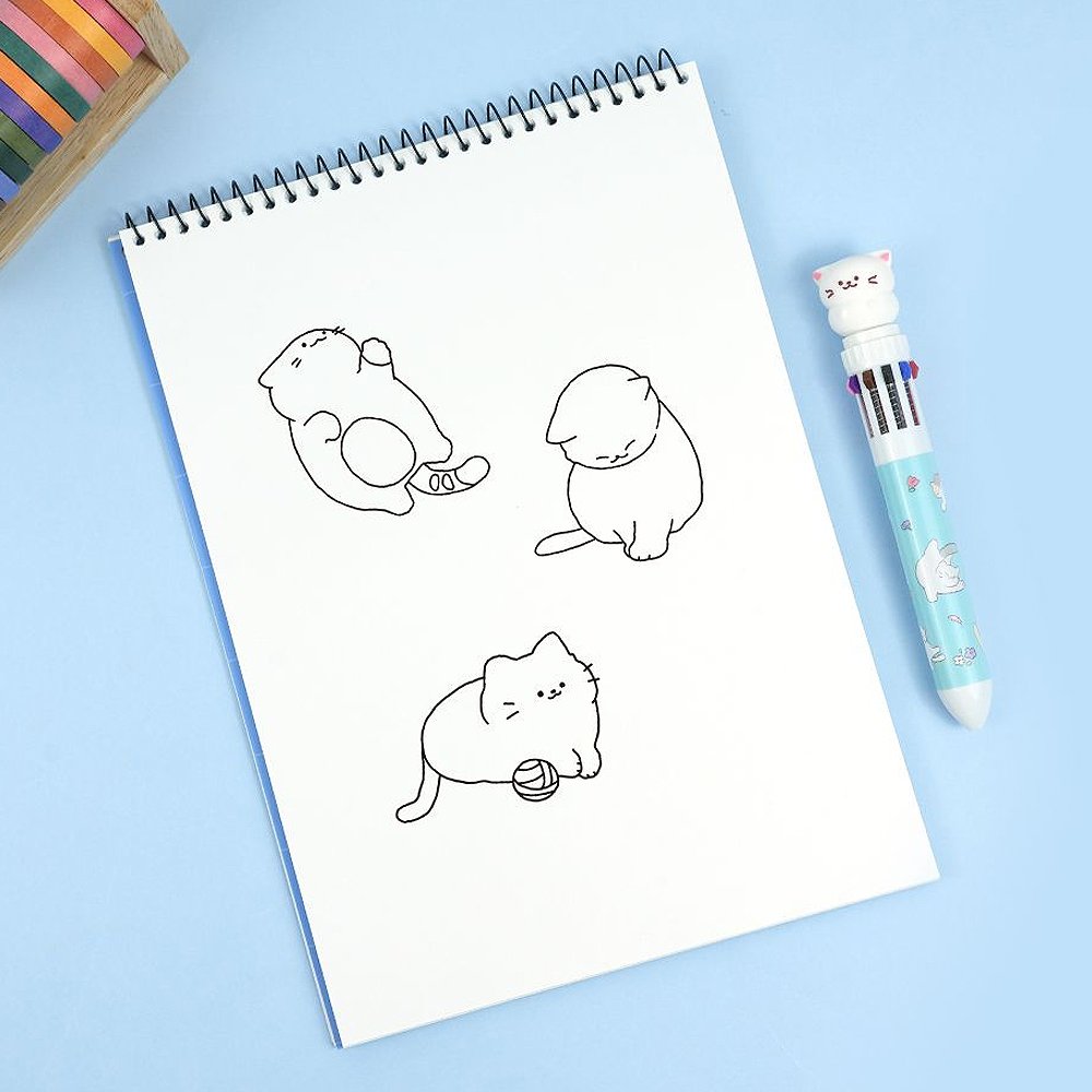 Sketch Book: Cat Pencil Drawing Themed Notebook for Drawing