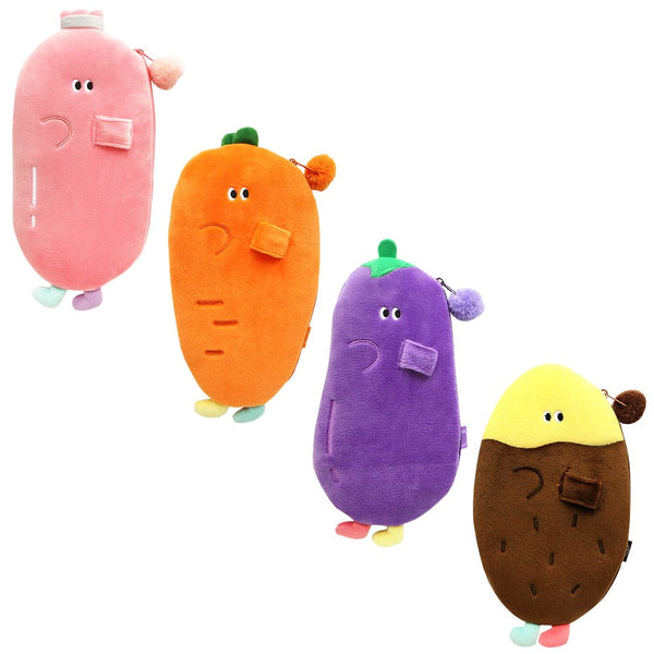 Carrot Molding Plush Pencil Case YZ5230 Pack of 2PCS 