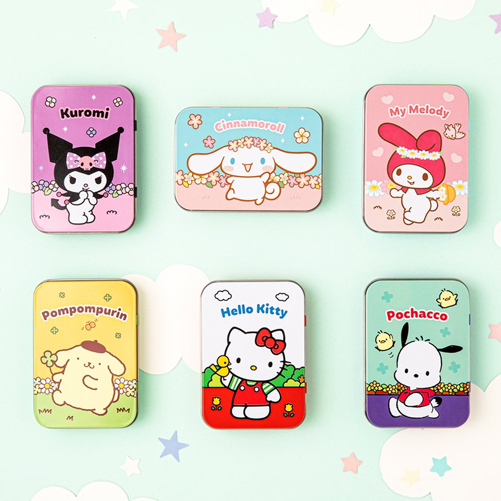 Megatoys Hello Kitty Tin Box Gift Set for Kids - Tin Box, Tin Pencil Case, Water Bottle, Puzzle, Stickers