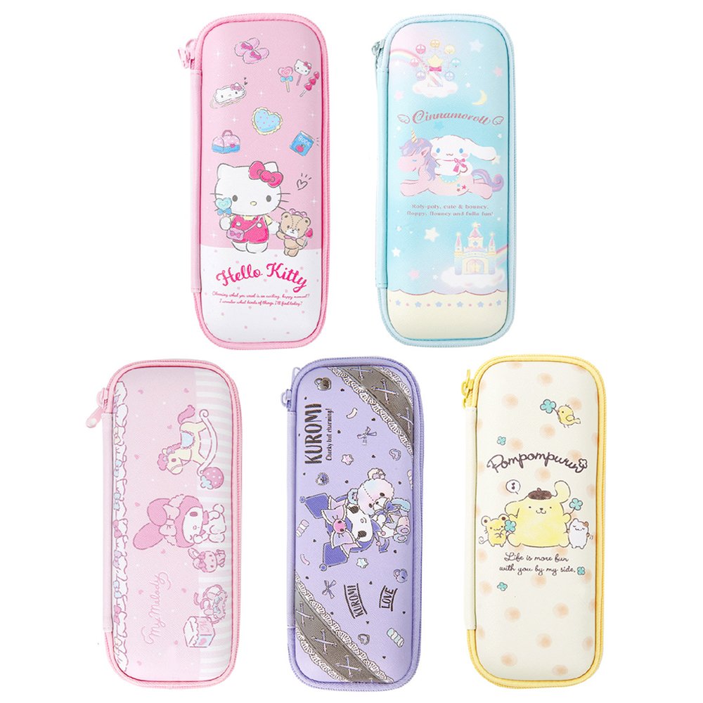 Sanrio Characters Double Compartment Pencil Case Hello Kitty