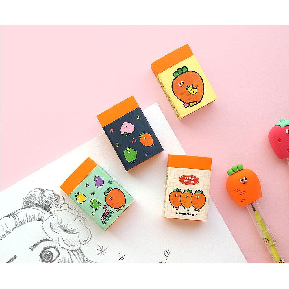 PINKFOOT Carrot Friends, MOA Set of School Supplies for School Supplies  Back to School Set Gifts for School Student Office Kids Study Korean