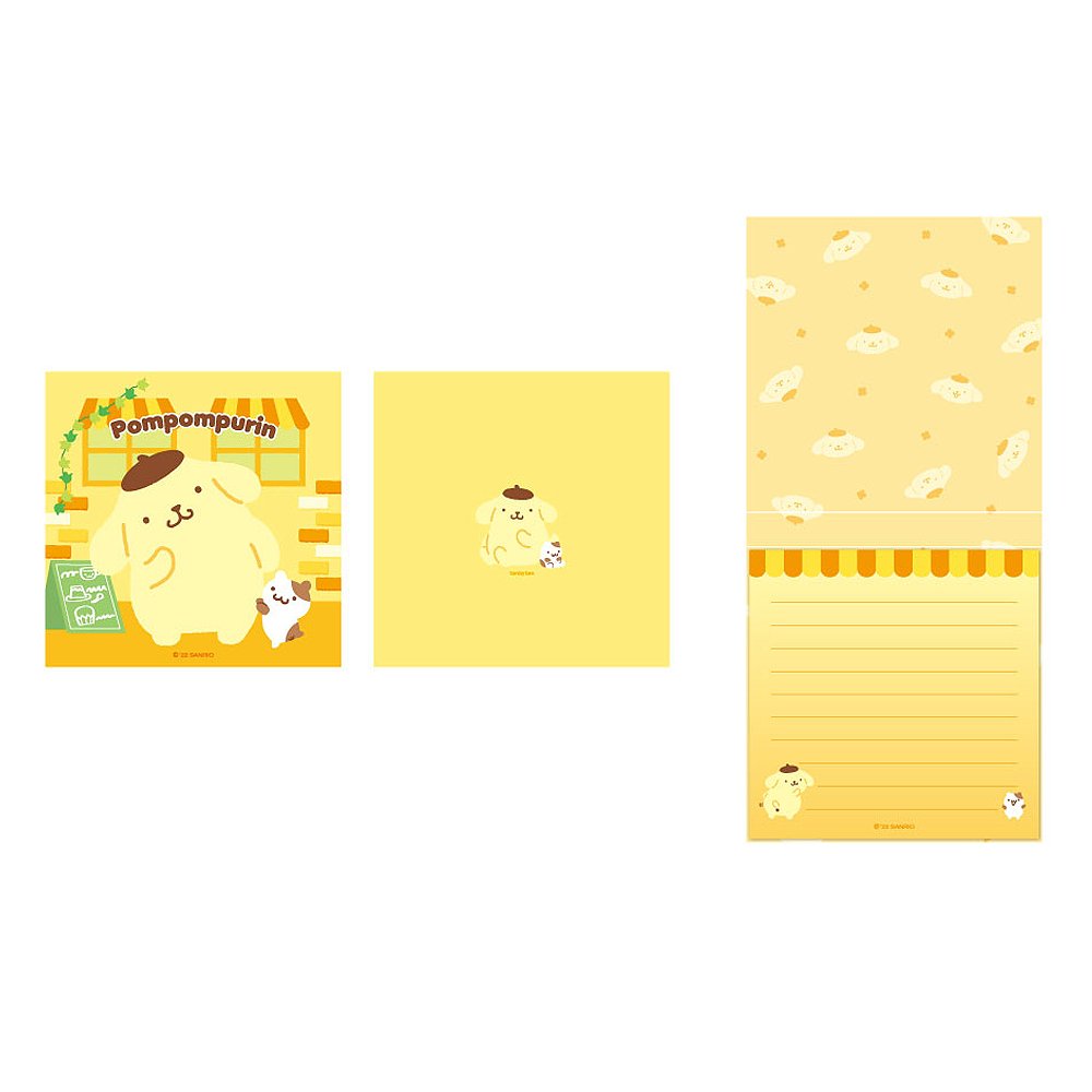 Sanrio Characters Cover Memo Pad Pompompurin