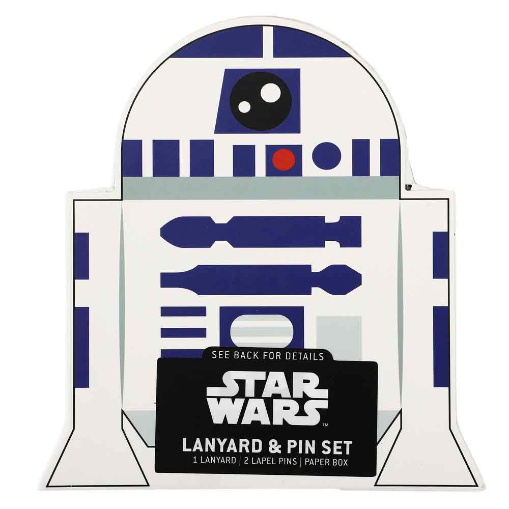 Disney Parks Star Wars Pin Trading Lanyard Chewbaca. R2-D2, 3-CPO Extra  Wide 2