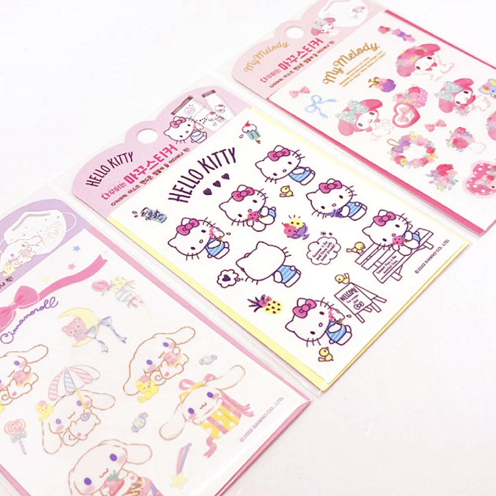 Sanrio Characters Deco Sticker Sheet Cinnamoroll