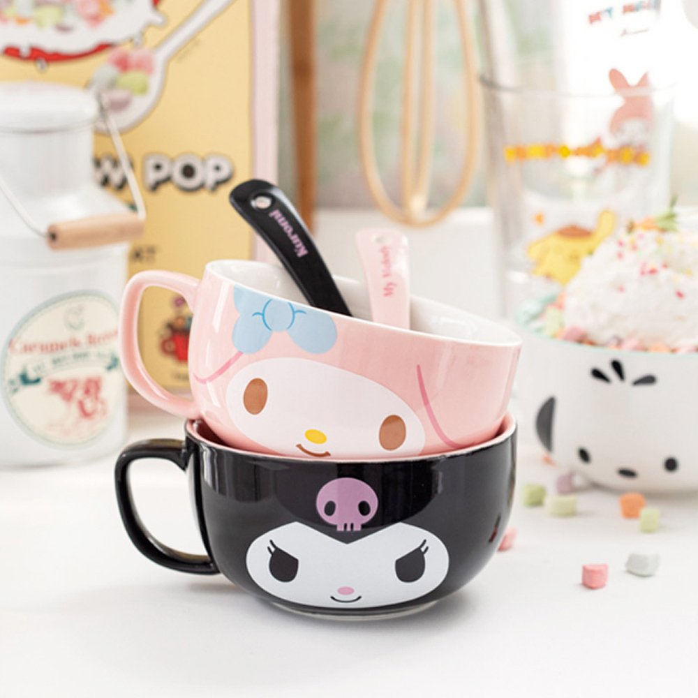 Sanrio Characters Cereal Bowl & Spoon Set – Hello Discount Store