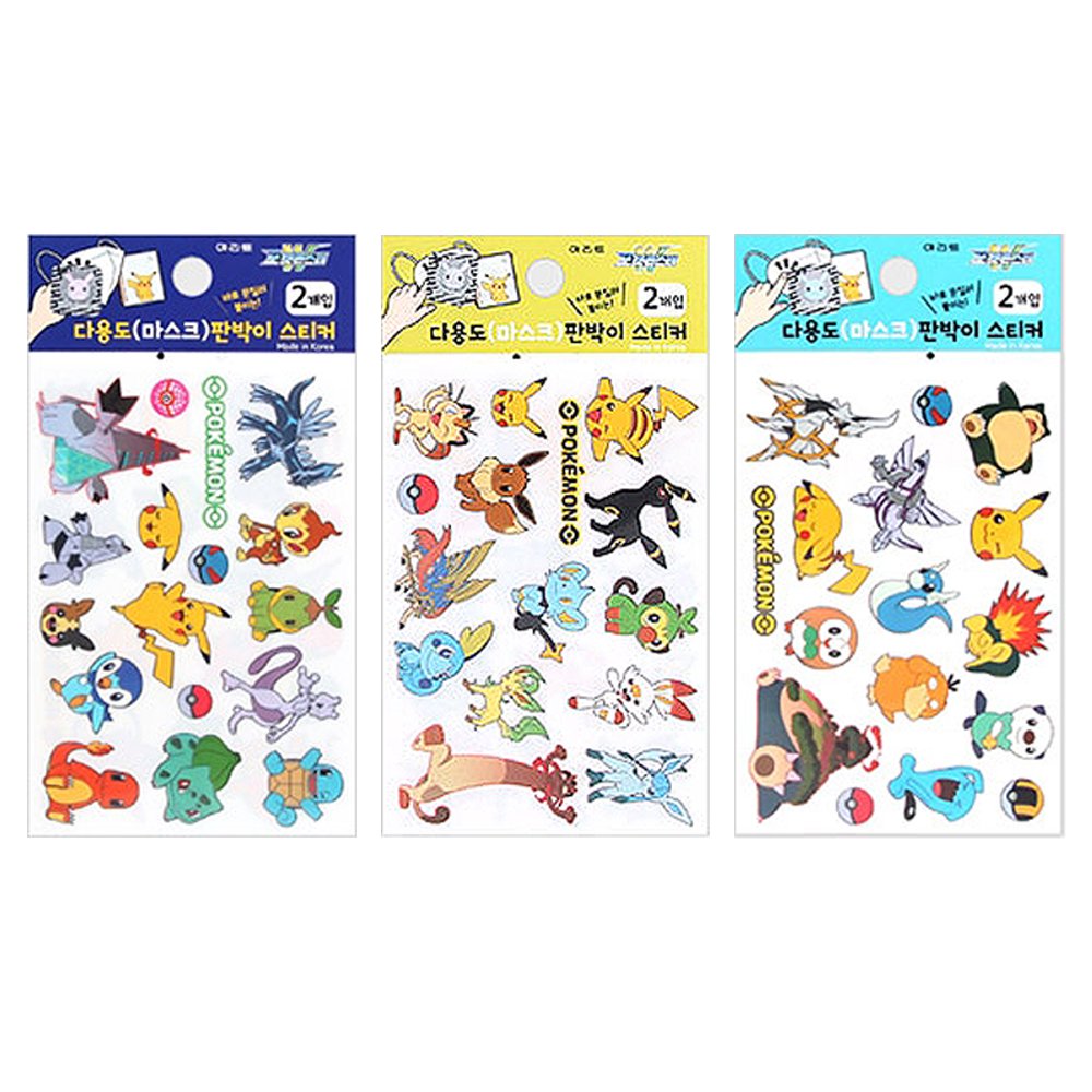 Pokemon sticker album with 43 stickers
