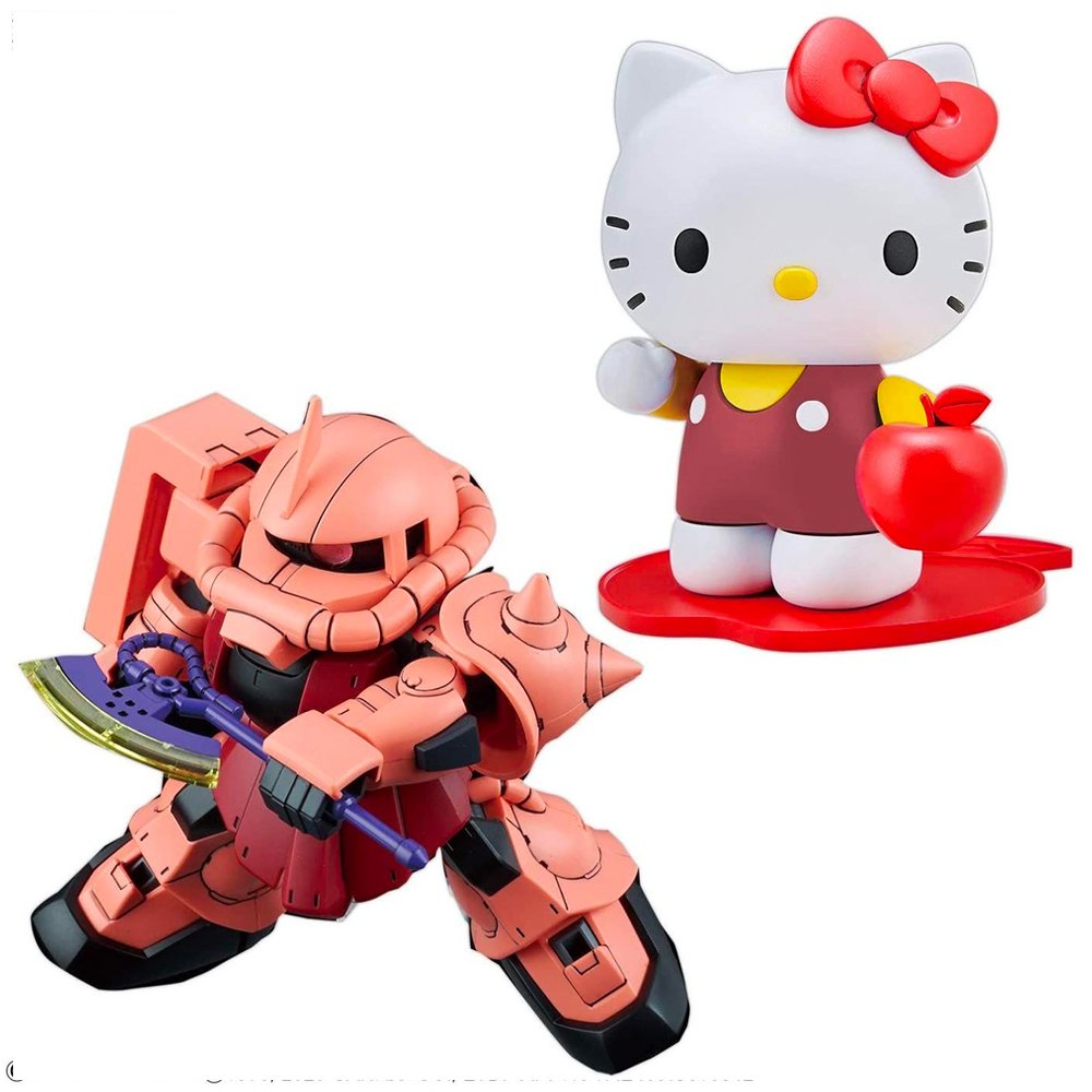 Bandai SD Gundam Cross Silhouette Hello Kitty / MS-06S Char's Zaku