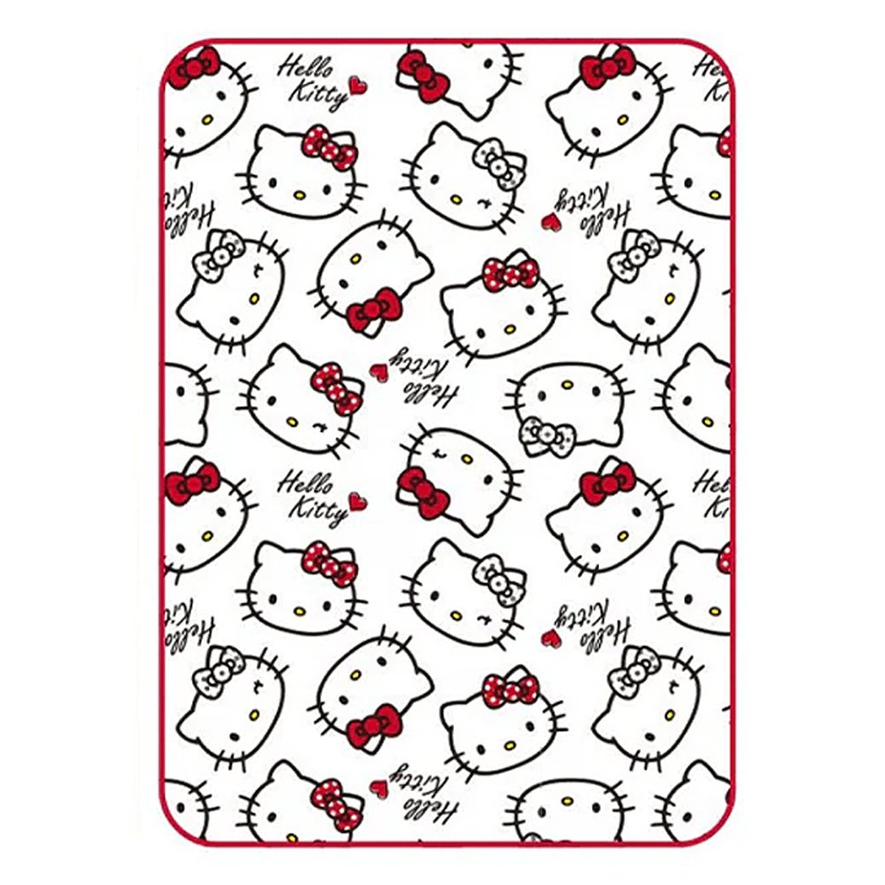 Sanrio Characters Hello Kitty Face Pattern 55" Soft Throw Blanket