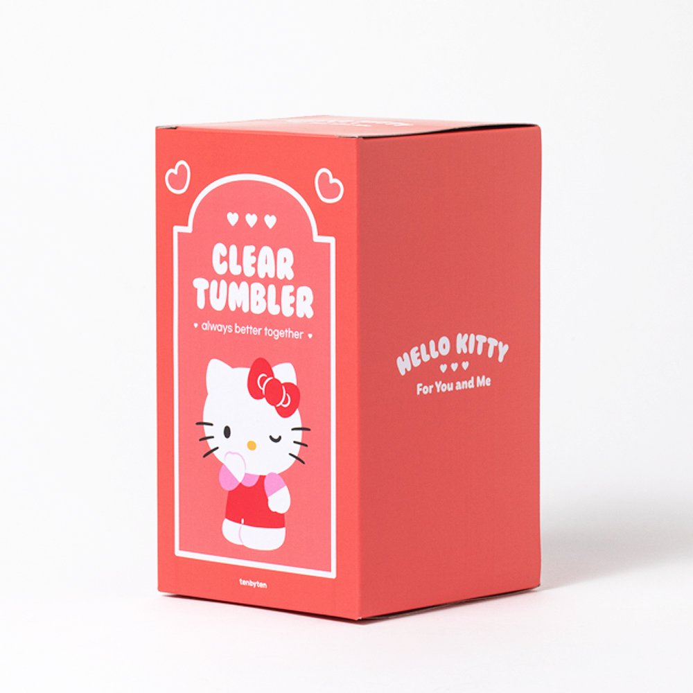 Sanrio Clear Tumbler Hello Kitty