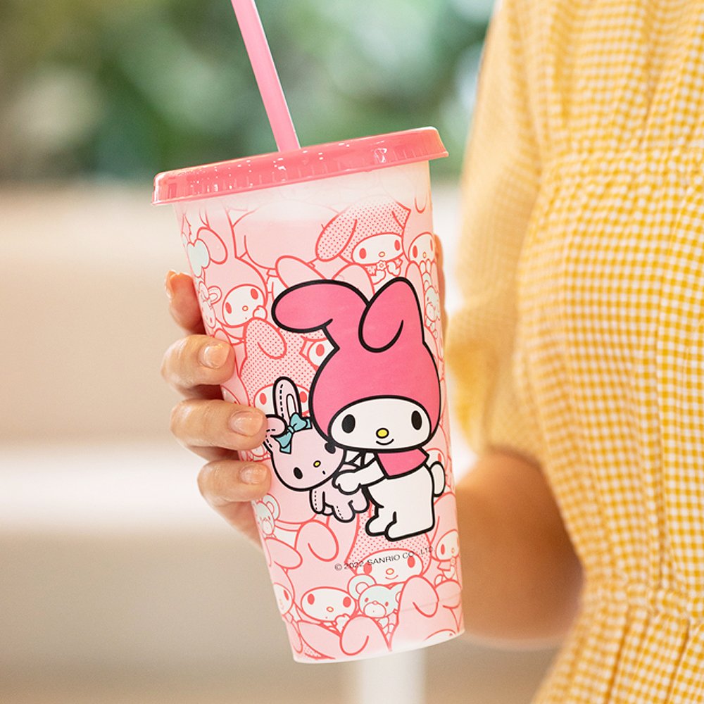 Sanrio Hello Kitty Kawaii Treats Reusable Plastic Straws