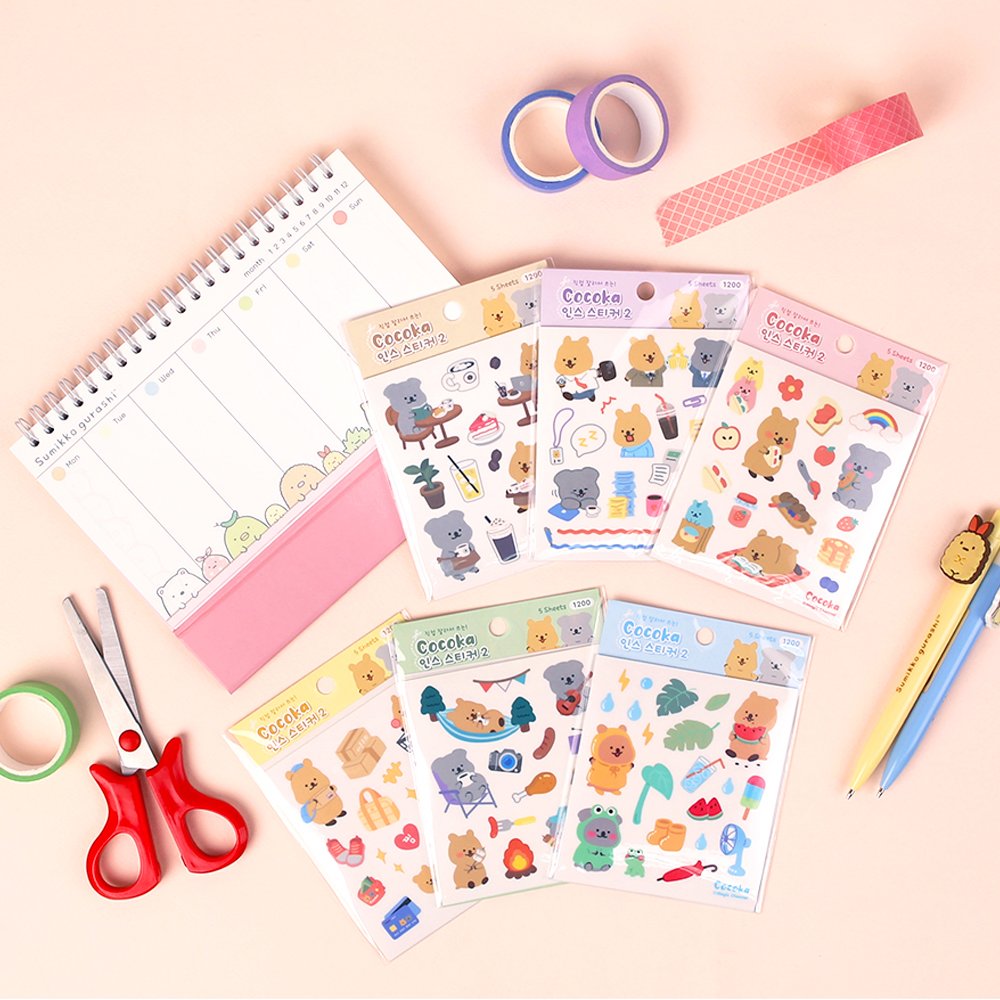 Kpop Stickers Stationery Set, Stationery Korean Stickers