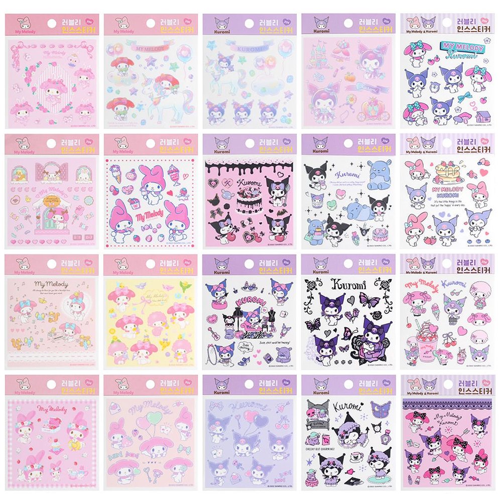 My Melody x Kuromi Sticker Sheets Set : Lovely Type A