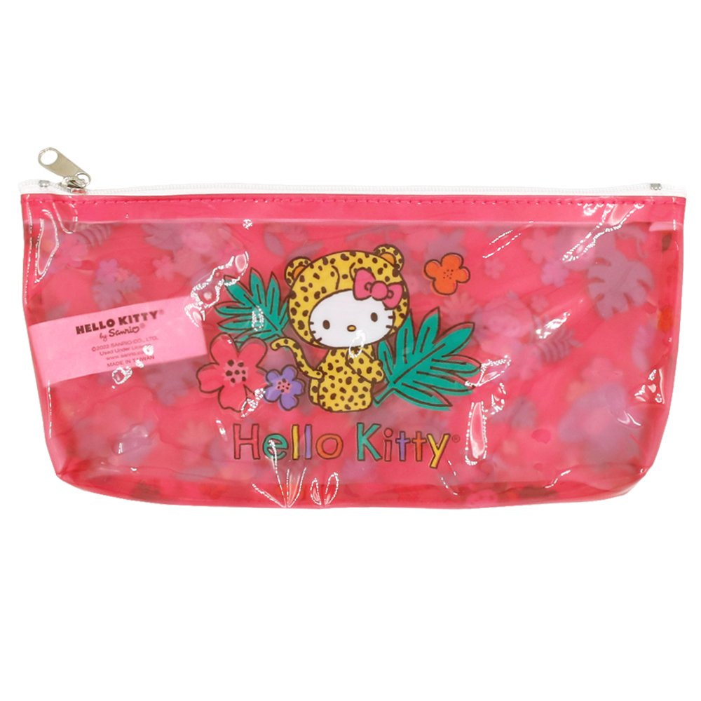 Sanrio Hello Kitty Pencil Pouch (Tropical Animal Series)