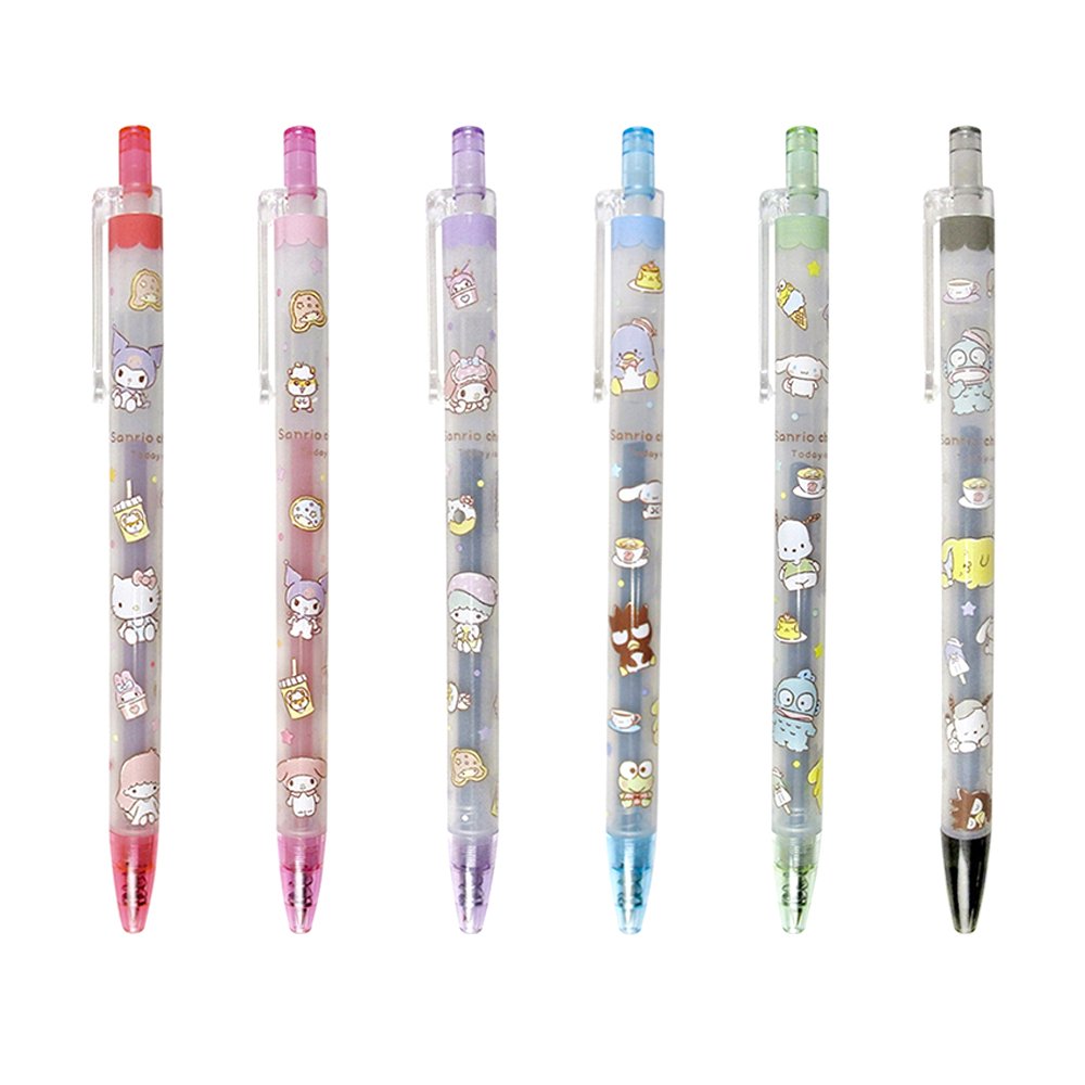 Sanrio Retractable Gel Pens With Clip Featuring Dessert Hello Kitty Ku –  SweetFantasyPaperCo