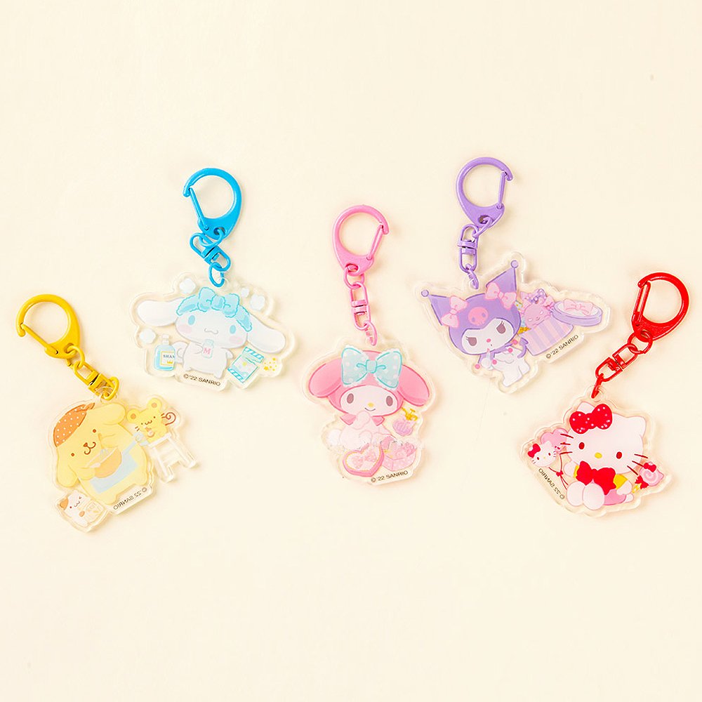 Hello Kitty - Show By Rock!! - Cyan - Acrylic Keychain - Keyholder (Sanrio)