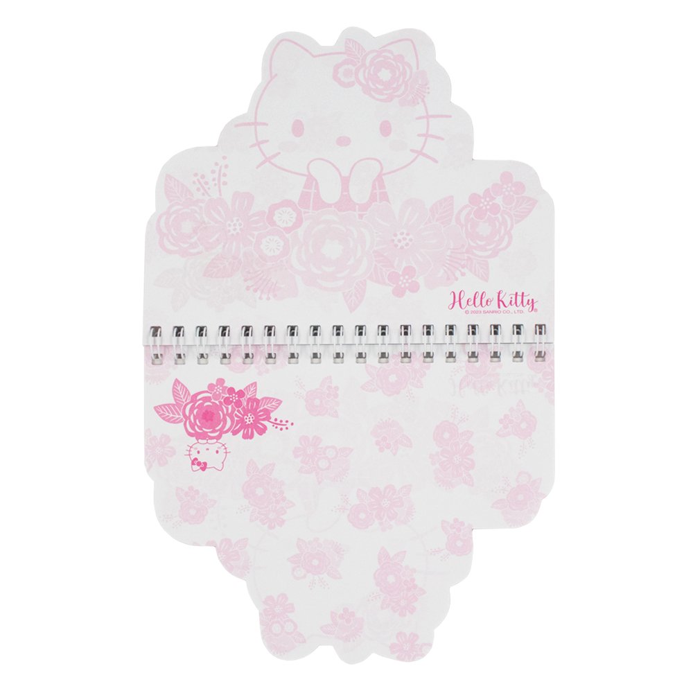 Sanrio Hello Kitty Mini Spiral Notebook / Notepad : Flower Field Kitty