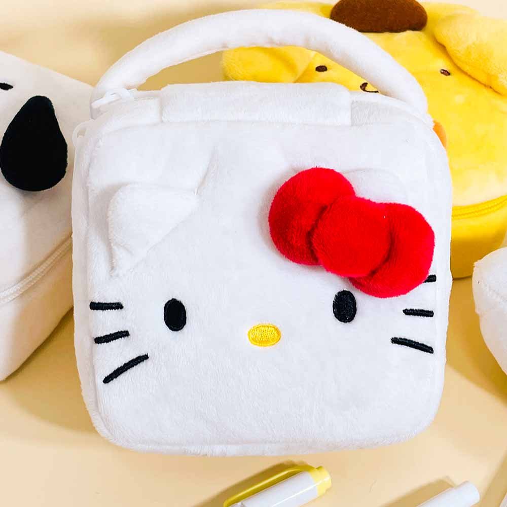 Loungefly Hello Kitty Quilt Walking Stitch Face Bag | Hot Topic