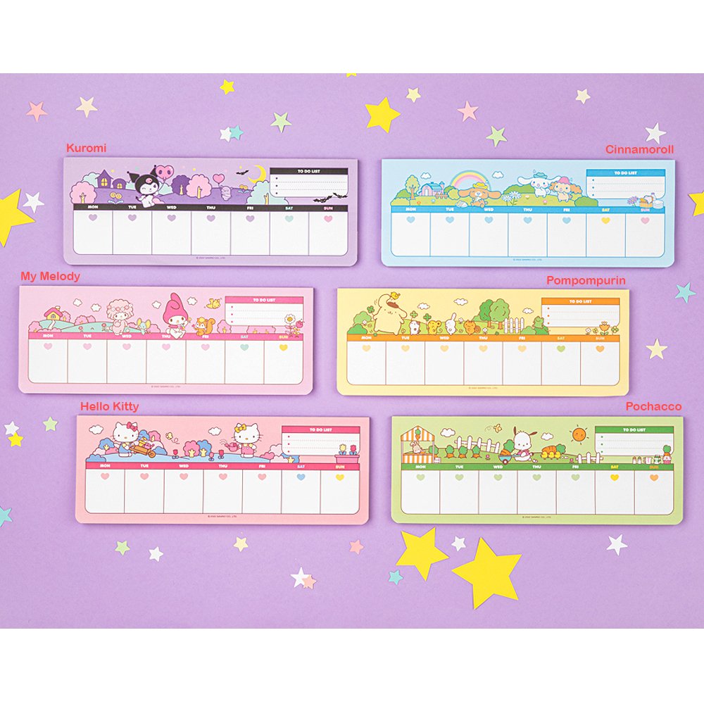 Sanrio Characters Scheduling Memo Pad Chococat