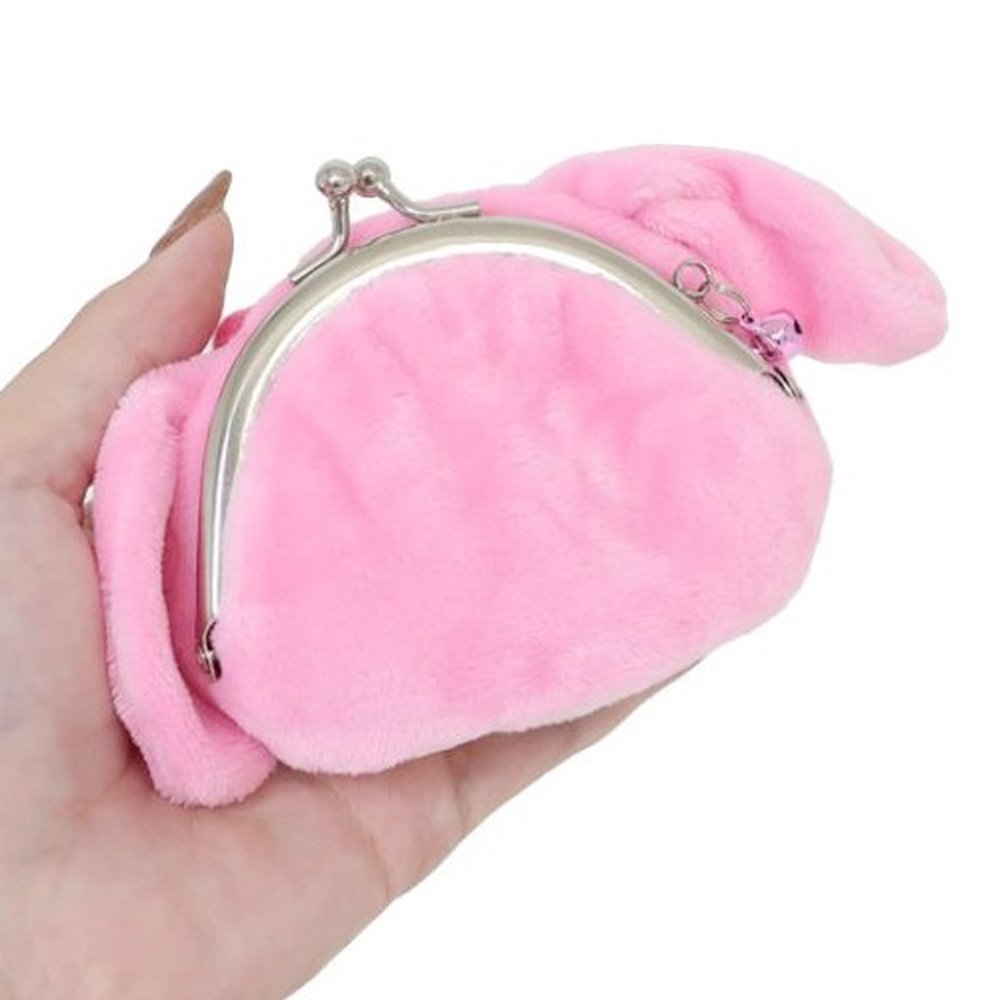  Coin Purse for Girls Coin Pouch Clasp Closure Pink