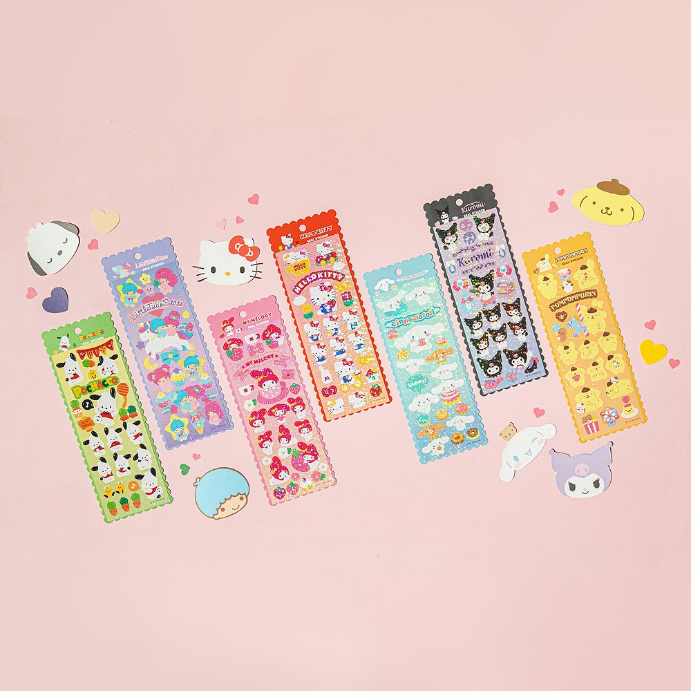 Sanrio Characters Twinkle Seal Sticker Sheet – Hello Discount Store