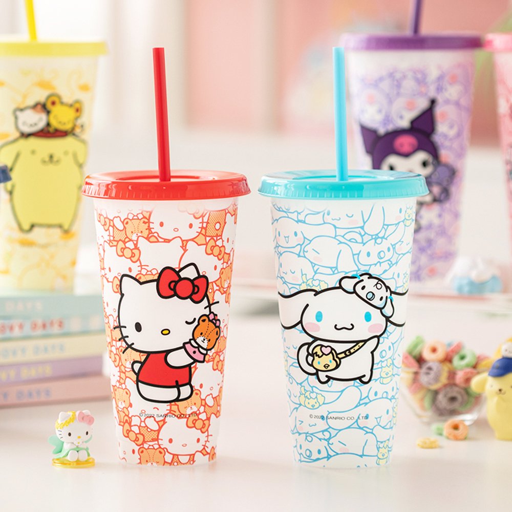 Sanrio Characters Reusable Cold Cups Set Ver.2 – Hello Discount Store