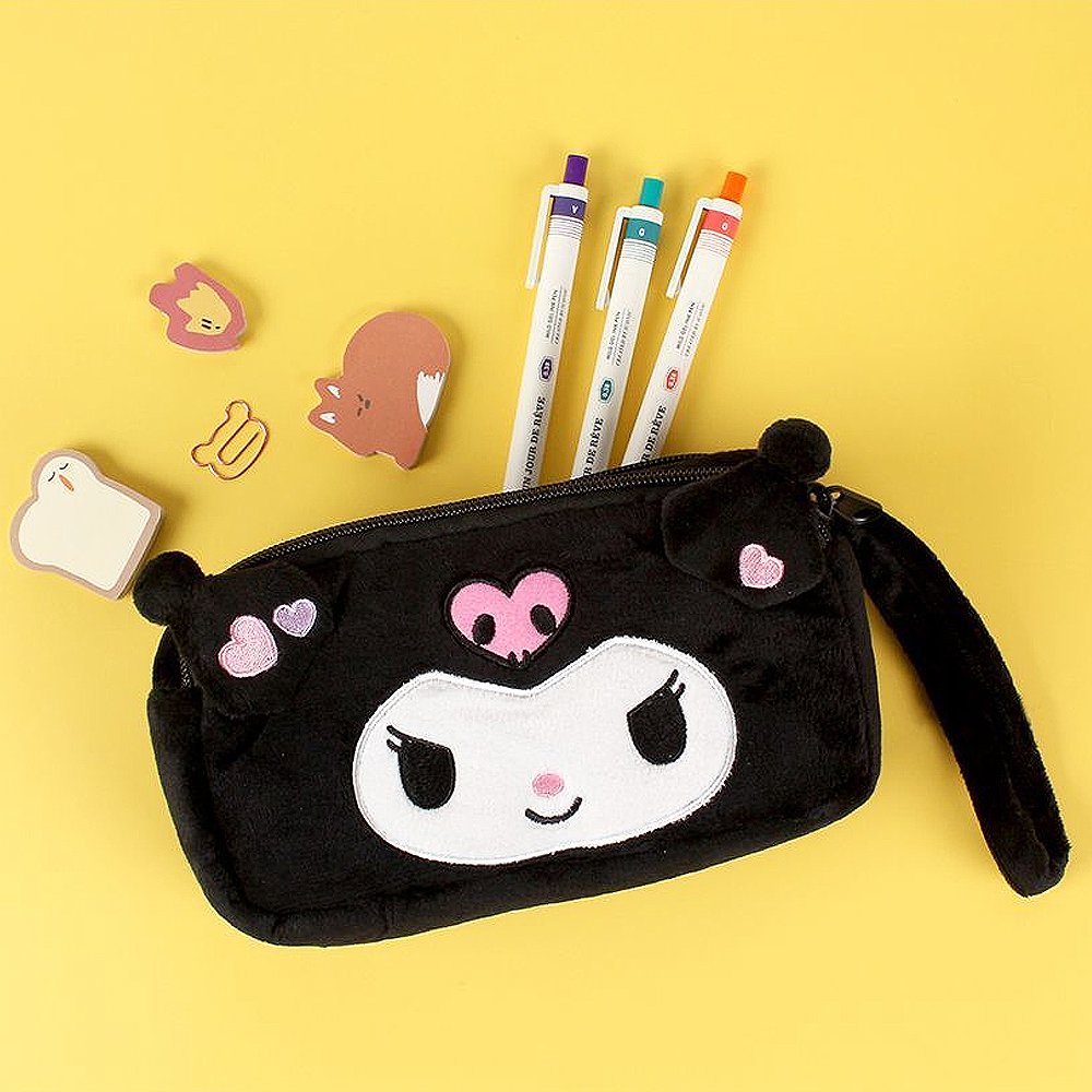 Baby Products Online - Sanrio kitty cartoon Kuromi double pencil case  melody double pencil case Stationery storage bag pencil case - Kideno