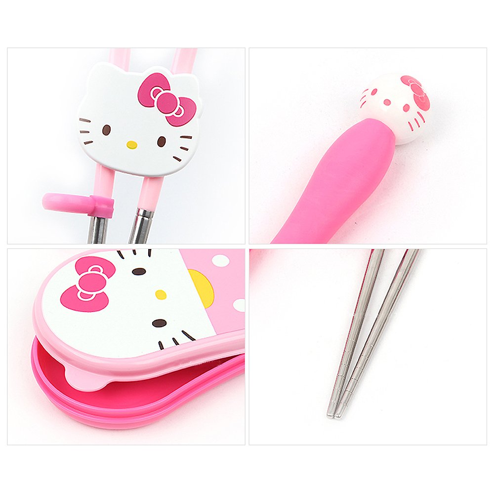 Sanrio Hello Kitty Teddy Series Bento Box With Chopsticks- US Seller