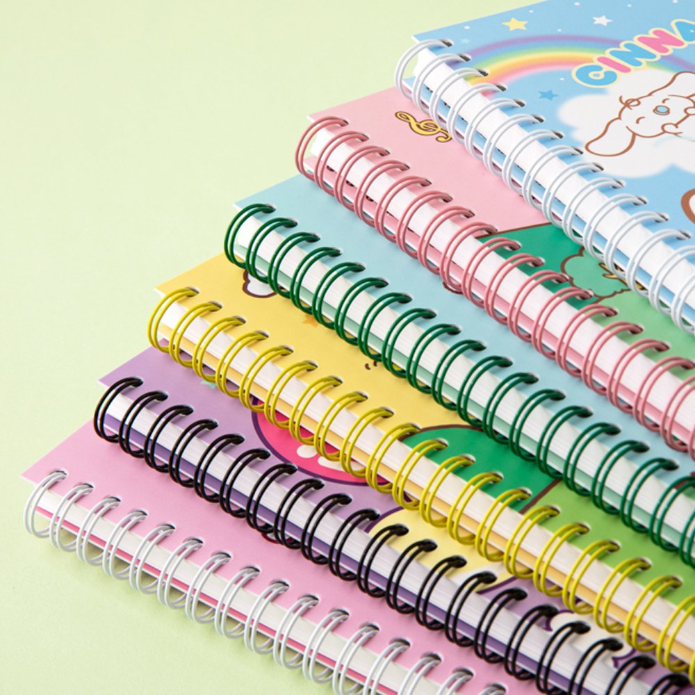 Sanrio Character B7 Spiral Notebook with Pen Holder (Passport Size) Sanrio Characters