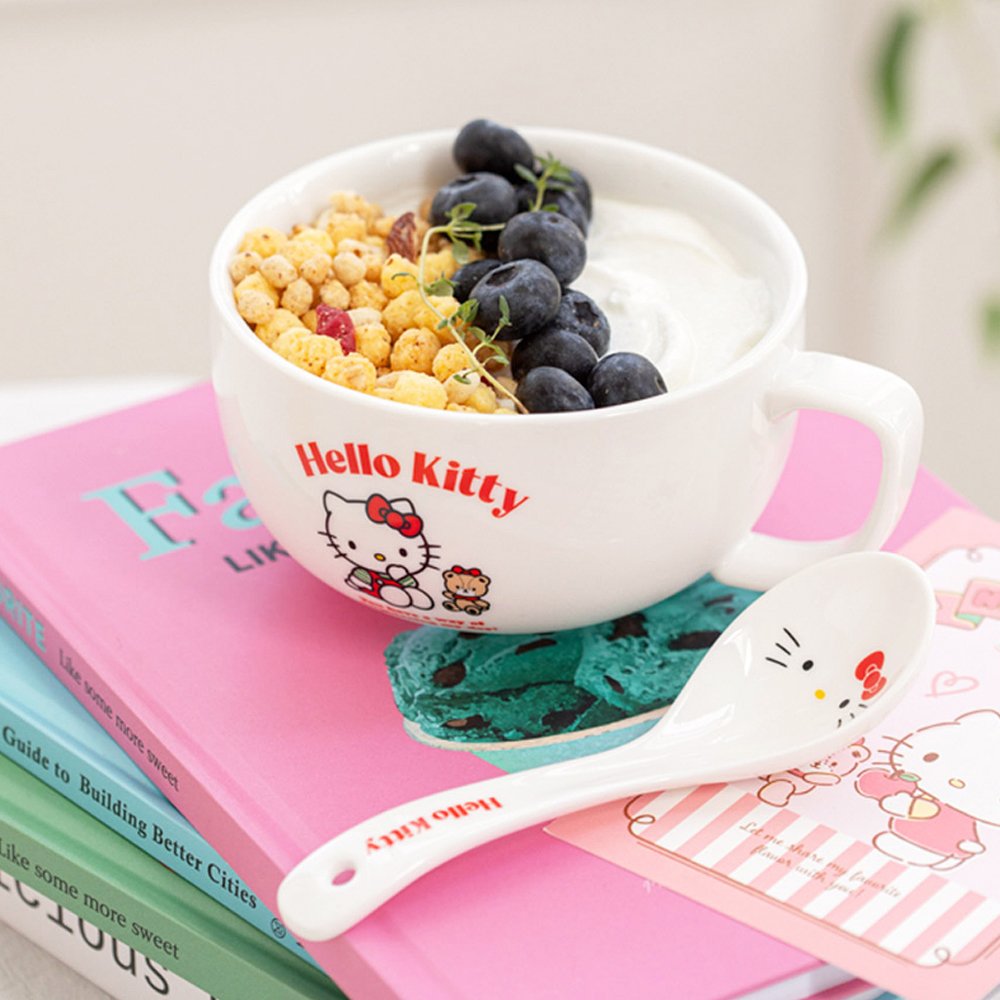 Sanrio Characters Cereal Bowl & Spoon Set