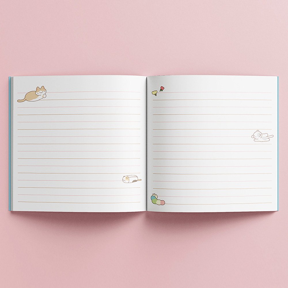 Cute Kawai Cat : meow: Lined Notebook / Journal Gift,100 pages,6x9,Soft  Cover,Matte Finish