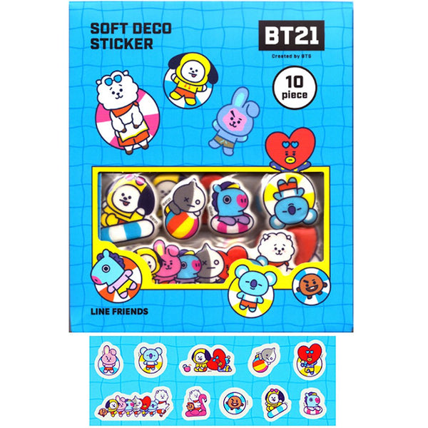 BT21 Soft Deco Stickers Comic Pop