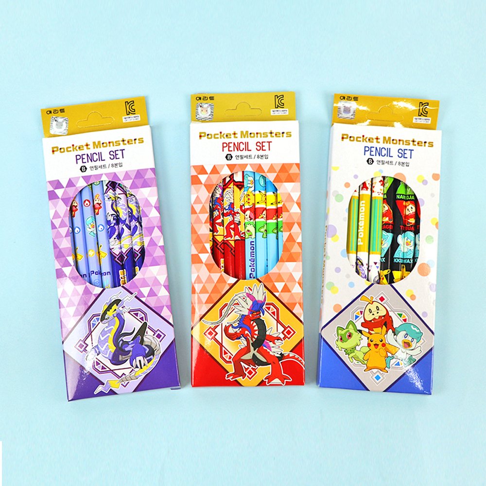 Pokemon 4-Pack Pencil Set - Pokemon Singles » Pokemon Pins, Badges, & Misc  items - Collector's Cache