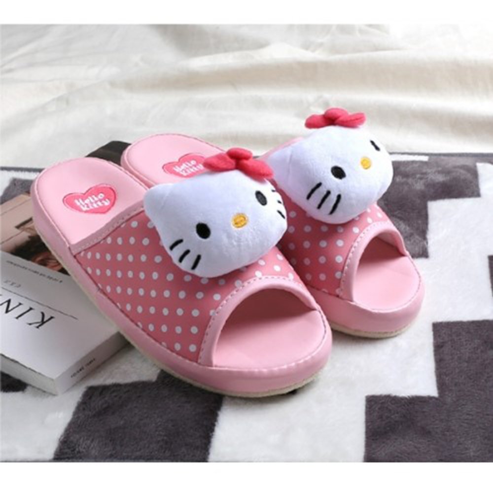 Hello Kitty Non Slip Indoor Slippers (One Size) : – Hello Discount Store