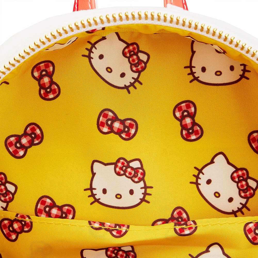  Loungefly Hello Kitty Purse Gingham Official Red Zip Around  Einheitsgröße : Clothing, Shoes & Jewelry