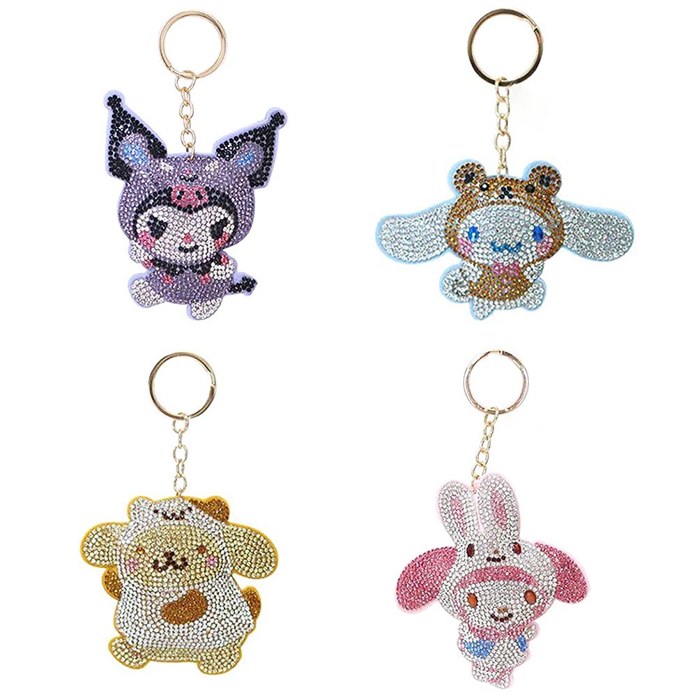 Sanrio Characters Rhinestone Mascot Keychain – Hello Discount Store