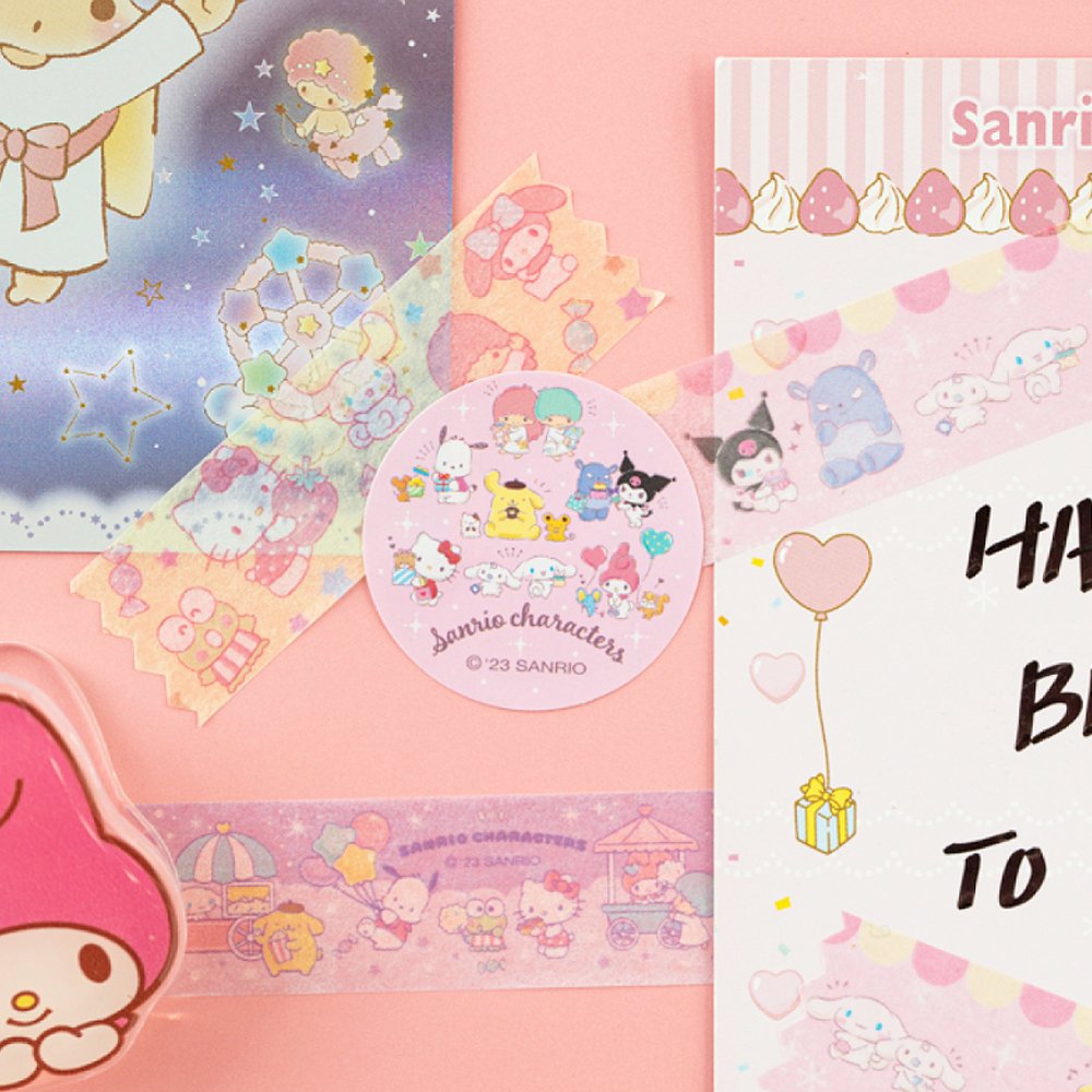 Sanrio Assorted Washi Tapes Surprise Bag, Washi Tape Grab Bag, Kawaii Grab  Bag, Sanrio Masking Tapes, Penpal Kit, Journal Supplies, BFF Gift 