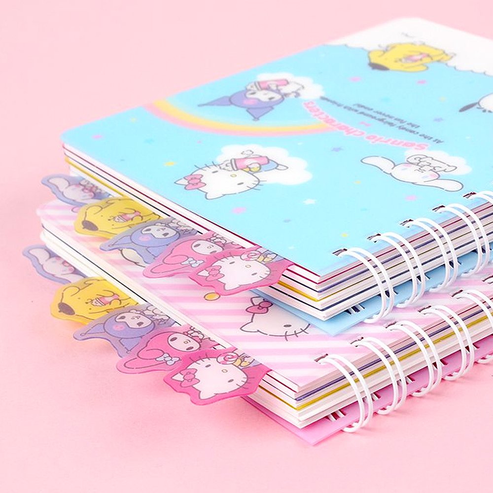 Hello Kitty Binder Index Deviders Tabs Ruler Zipper Bag Stickers