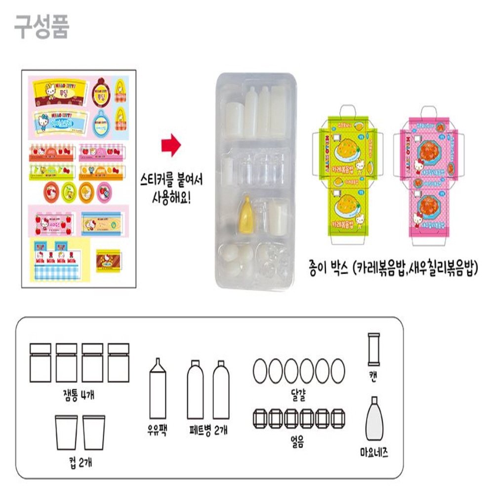 Sanrio Hello Kitty Mini Refrigerator Playset