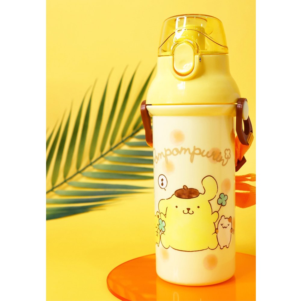 Sanrio Gudetama Seriously, I Can't Glass Water Bottle With Strap