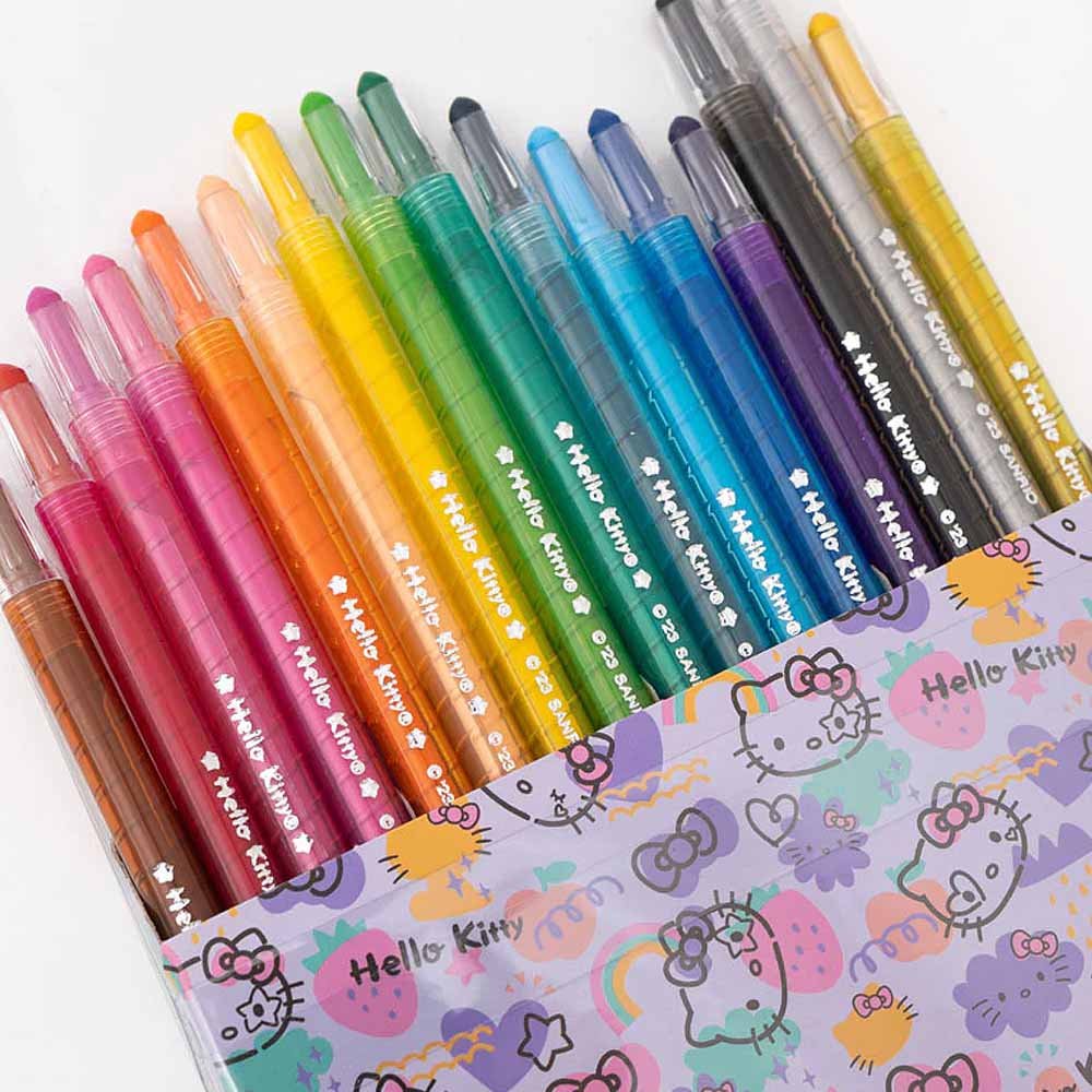 Hello Kitty Daisy 24C Twist-Up Crayon Set: Sanrio - Tokyo Otaku Mode (TOM)